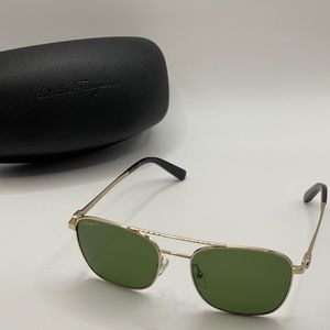 Classic Green Lens Salvatore Ferragamo Sunglasses